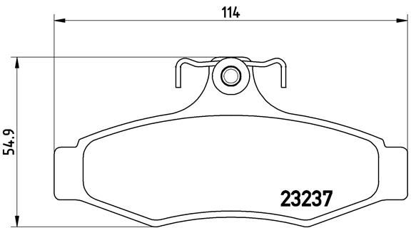 BREMBO P15005 Fren Balatasi Arka Low-Met Chevrolet