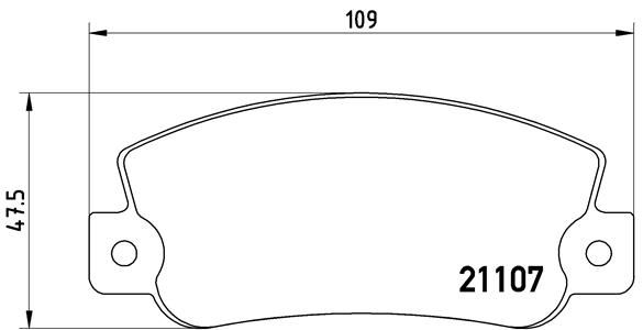 BREMBO P23032 Fren Balatasi Arka Low-Met Fiat