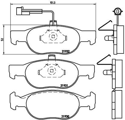 BREMBO P23057 Fren Balatasi On Low-Met Fiat