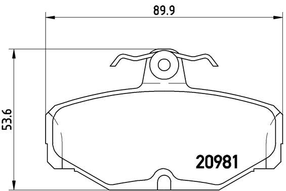 BREMBO P24018 Fren Balatasi Arka Low-Met Ford