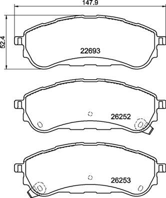 BREMBO P24235 Arka Fren Balata Ford Ranger Tke 19> 4x4