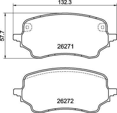 BREMBO P24236 Ön Fren Balatasi Puma 09-2019>