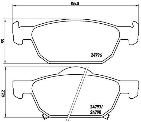 BREMBO P28044X Ön Fren Balata Honda Accord 2.0l R20a3 Cu Kasa 08->
