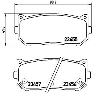 BREMBO P30008 Fren Balatasi Arka Low-Met Kia