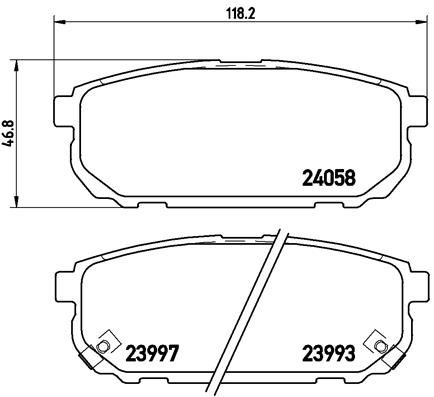 DEL-LP1850 Balata Fren Arka-(Kia  Sorento 02/10 )Wva23763