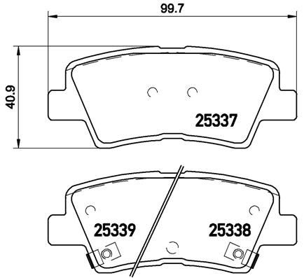 BREMBO P30067 Arka Fren Balata Hyundai Accent Blue 1.4l 1.6l Benzinli 10-> 1.6l Crdi Dizel 10-> / Elantra 1.6l D4fb 11-> / Kia Rio 1.4l D4fc Dizel - 6 Vites 14-> / Soul 1.6l Cvvt 09-> Şimli