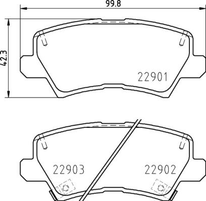 BREMBO P30111 Fren Balatasi Arka Low-Met Kia