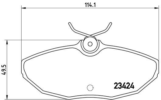 BREMBO P36013 Fren Balatasi Arka Low-Met Ford