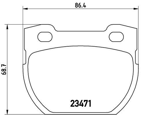 BREMBO P44007 Fren Balatasi Arka Land Rover Defender L315 L316
