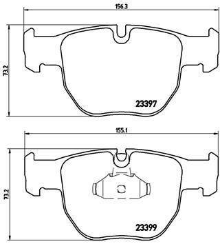 BREMBO P44012 Fren Balatasi On Land Rover Range Rover Iii L322 02>12