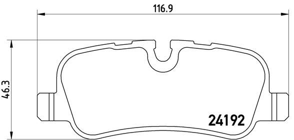 BREMBO P44013 Fren Balatasi Arka Land Rover Discovery L319 Range Rover L322 L320