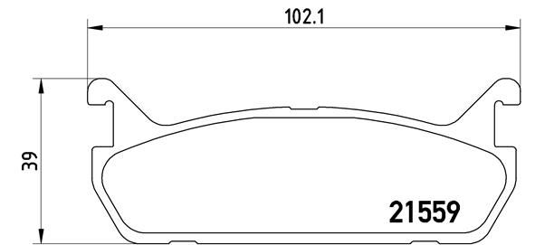 BREMBO P49015 Fren Balatasi Arka Low-Met Ford