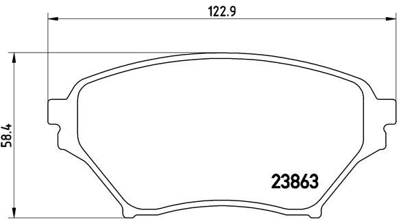 BREMBO P49029 Fren Balatasi On Low-Met Mazda