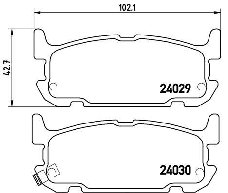 BREMBO P49031 Fren Balatasi Arka Low-Met Mazda