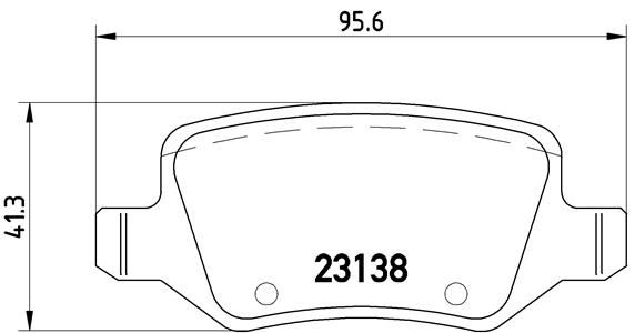 BREMBO P50058 Fren Balatasi Arka Mercedes W168 W169 W245 W414