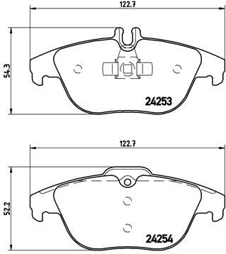BREMBO P50068 Fren Balatasi Arka Mercedes W204 S204 X204 C207 A207