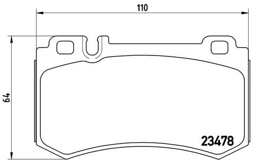 BREMBO P50077 Fren Balatasi Arka Mercedes Amg C219 W211 W220
