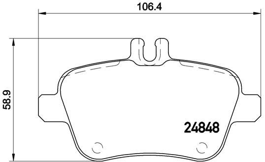 BREMBO P50091 Fren Balatasi Arka Mercedes W176 W246 C117 X156 R172