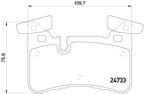 BREMBO P50110 Fren Balatasi Arka Mercedes Amg W204 S204 C204 C218 W212