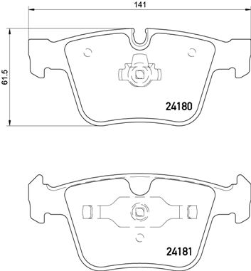 BREMBO P50116 Fren Balatasi Arka Mercedes Amg W164 W251 W221 C216