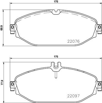 BREMBO P50124 Fren Balatasi On Mercedes W205 S205 C205 A205 C257 W213 S213 A238 C238