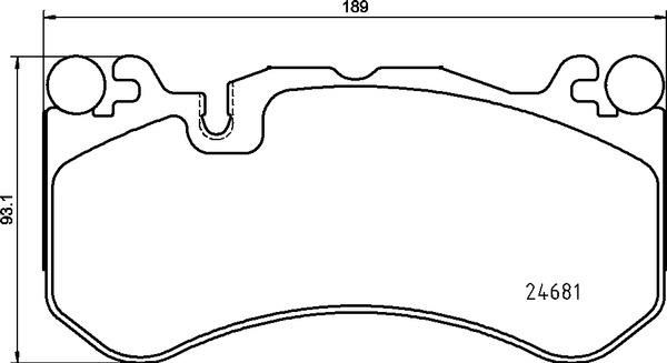 BREMBO P50142 Fren Balatasi Mercedes W204-W205-W212-W222 Amg On Low-Met