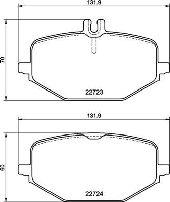 BREMBO P50161 Fren Balatasi Arka Mercedes W463 V167 C167