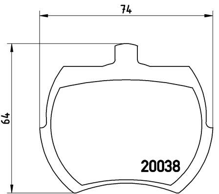 BREMBO P52002 Fren Balatasi On Low-Met Mg