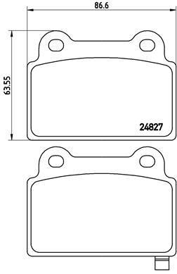 DEL-LP2177 Balata Fren Arka-(Mitsubishi  Lancer 2.0 08/15 Evo-X )