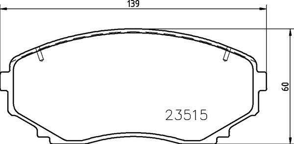 BREMBO P54059 Fren Balatasi On- Mitsubishi L200 2.2 Di-D 2019->-Mitsubishi Eclipse Cross 2018->