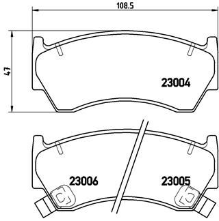BREMBO P56033 Fren Balatasi On Low-Met Nissan