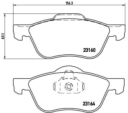 BREMBO P56037 Fren Balatasi On Low-Met Nissan