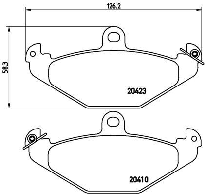 BREMBO P59026 Fren Balatasi Arka Low-Met Opel