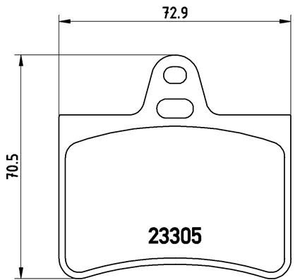 FRD-FDB1413 Fren Balatasi Arka Wva 23305 (Citroen  C5 2.0i 16v 2.2hdi 3.0)