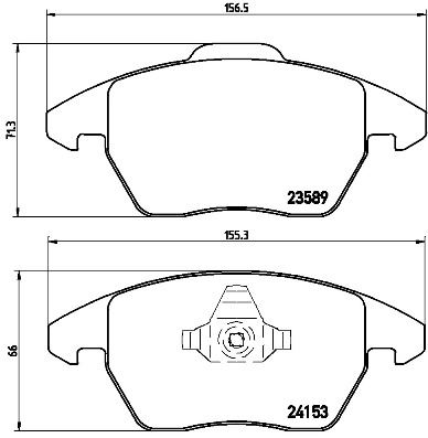 BREMBO P61076 Ön Balata C4 Picasso 06 >11 > P5008 1.6 16v-2.0 16v-2.0 Hdi 08 >12 >P3008 12 > Ds4 11 > Ds5 12 >