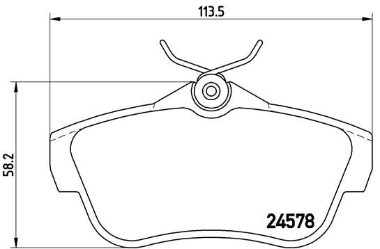 VAL-670005 Fren Balatasi Arka ( Fiat Scudo 1.6 Jtd 2.0 Jtd 07- Peugeot Expert Citroen Jumpy 1.6hdi 2.0hdi 07- )