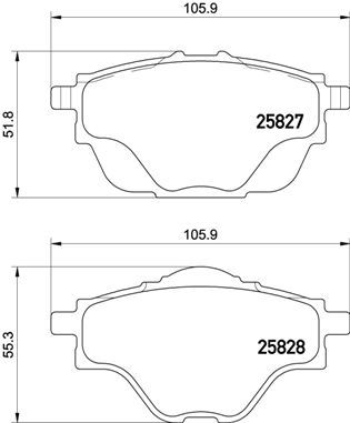 BREMBO P61124 Arka Fren Balatasi Astra L-Grandland-C4 Grand/Spacetourer-C5 Aircross-P508-P5008-P308-P3008-Ds4-Ds7 290mm