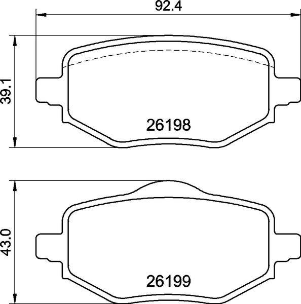 BREMBO P61140 Arka Fren Balatasi Otomatik El Freni Corsa F-C4-208-2008-Ds3