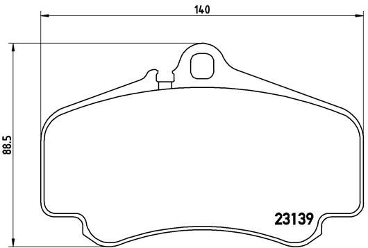 BREMBO P65011 Ön Balata Porsche 911 03-05