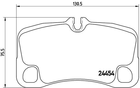 BREMBO P65022 Disk Balata 911 3.6 Carrera 06.2008 - 09.2012; 911 3.6 Carrera 4 06.2008 - 09.2012; 911 3.6 Carrera