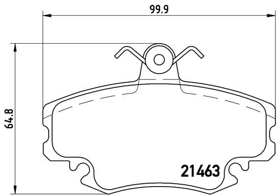 BREMBO P68008 Ön Balata Dacia Logan 04> Sandero 08> Twingo Ii 07> 1.4-1.6-1.5dci