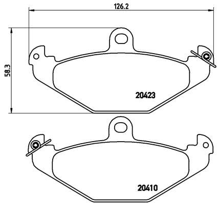 BREMBO P68017 Fren Balatasi Arka Low-Met Renault