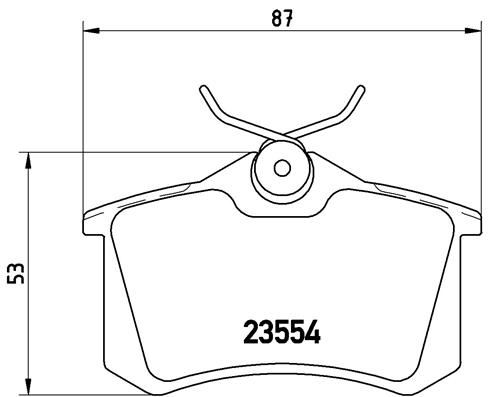 PSA 1668247680 4 Balata Takimi Opel-Peugeot-Citroen