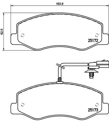 BREMBO P68061 Fren Balatasi Arka Cift Teker Master Iii // Karsan Jest