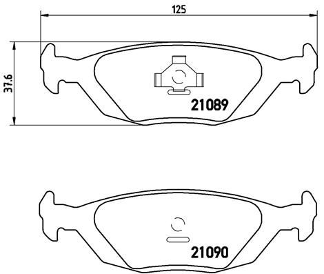 BREMBO P71003 Fren Balatasi Arka Low-Met Volvo