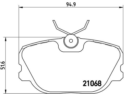 BREMBO P71004 Fren Balatasi On Low-Met Saab
