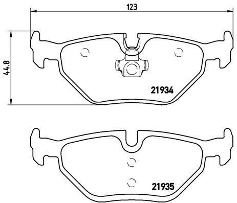 BREMBO P71006 Fren Balatasi Arka Low-Met Saab