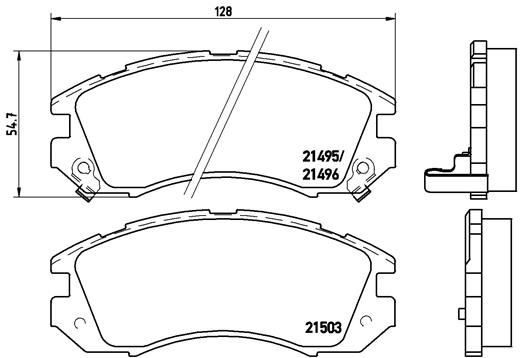 BREMBO P78004 Fren Balatasi On Low-Met Subaru