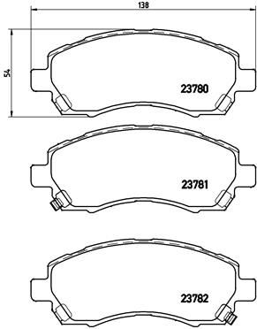 BREMBO P78009 Fren Balatasi On Low-Met Subaru