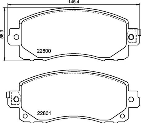 BREMBO P78028 Ön Fren Balata Subaru Forester 2.0l Fb20 Sk Kasa 18-> / Xv 1.6l Fb16a Gt3 Kasa 18-> - Aşınma Ik Az Soketli